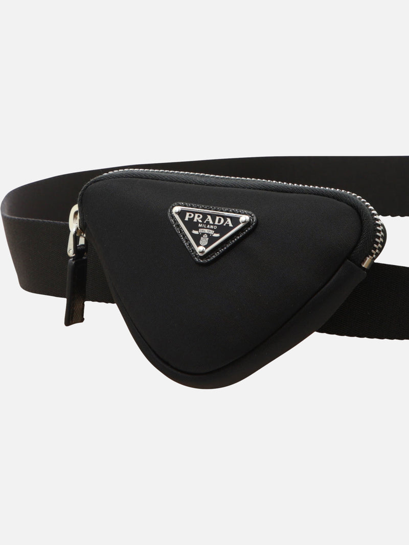 Vietti Prada Cintura con pouch in Re-Nylon Qualità Garantita