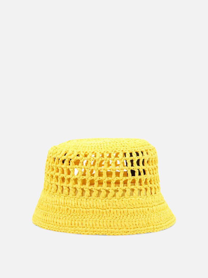 Vietti Prada Cappello da pescatore in rafia Prezzo Ridotto
