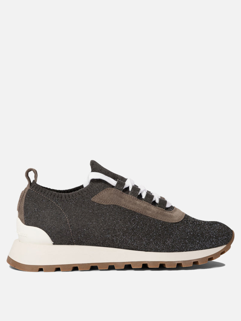Vietti Brunello Cucinelli Sneaker "Sparkling Precious Eyelets"