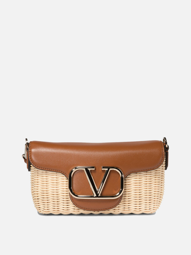 Vietti Valentino Garavani Borsa a tracolla "Locò" in midollino
