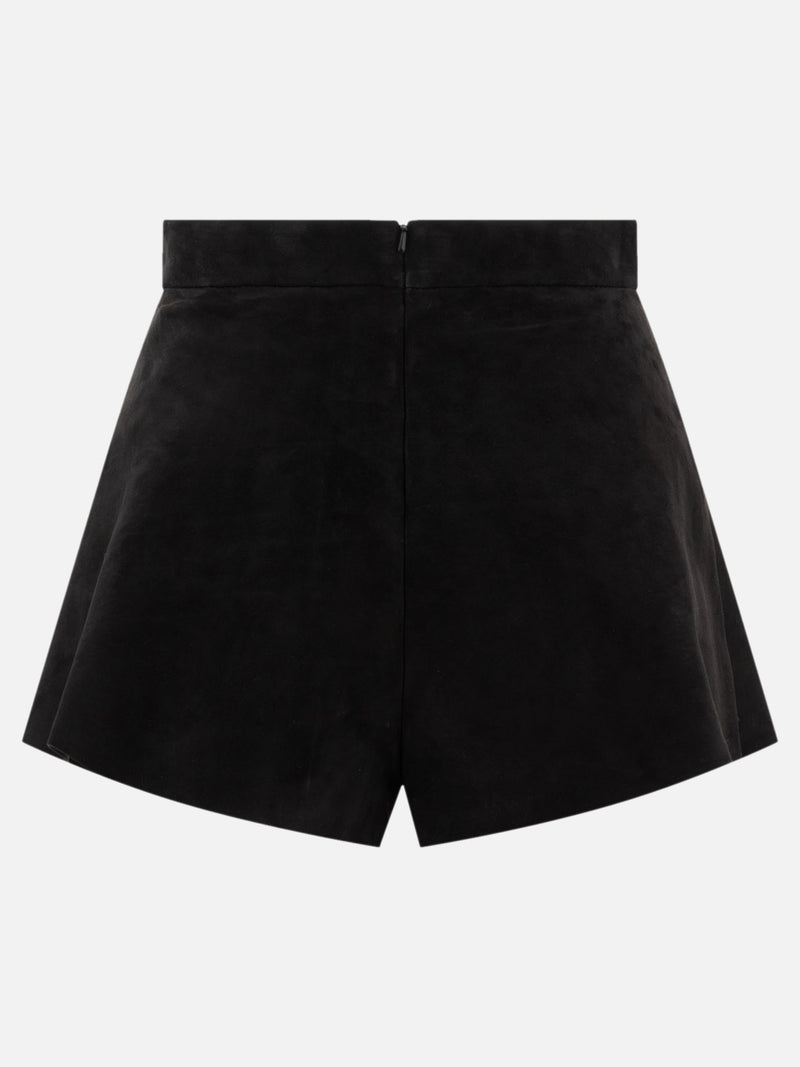 Vietti Max Mara Short in pelle scamosciata 50% di sconto con spedizione gratuita