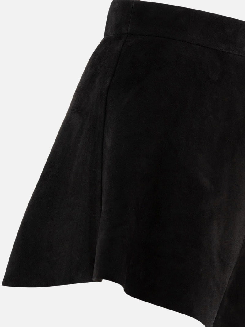 Vietti Max Mara Short in pelle scamosciata 50% di sconto con spedizione gratuita