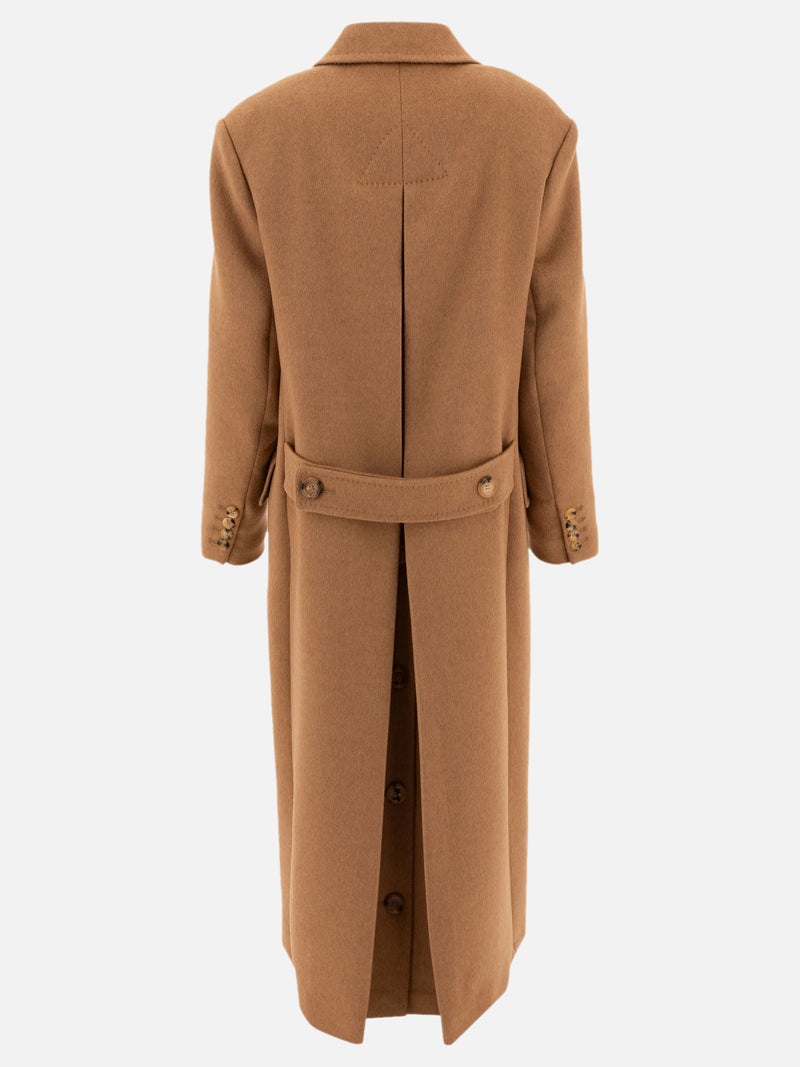 Vietti Max Mara Cappotto doppiopetto in cammello Promozione