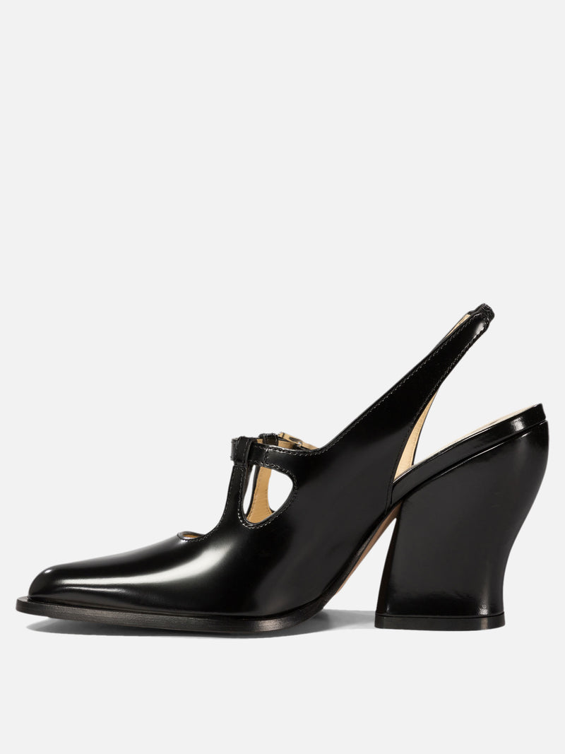 Vietti Loewe Décolleté slingback "Onda" in pelle di vitello spazzolata In Linea