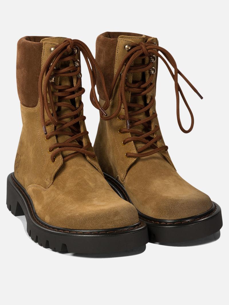 Vietti Loewe Anfibi militari "Sierra" in pelle scamosciata Promozione