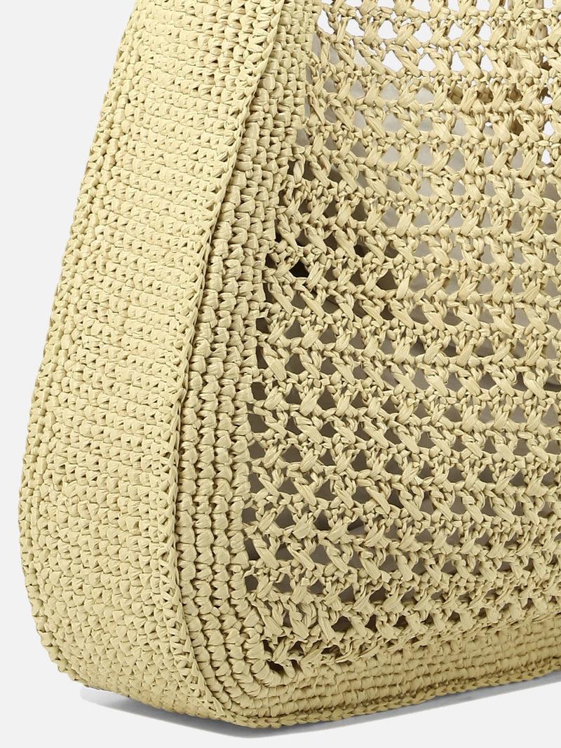 Vietti Miu Miu Borsa a spalla crochet con logo Saldi Di Fabbrica