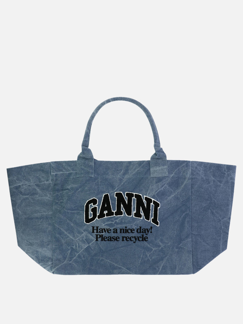 Vietti Ganni Tote Oversize in canvas Vendite stagionali