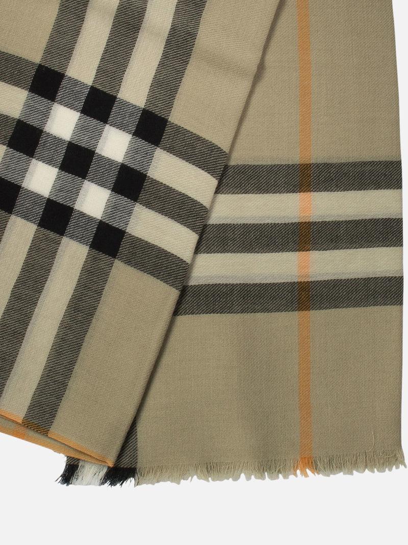 Vietti Burberry Sciarpa in lana Check Liquidazione
