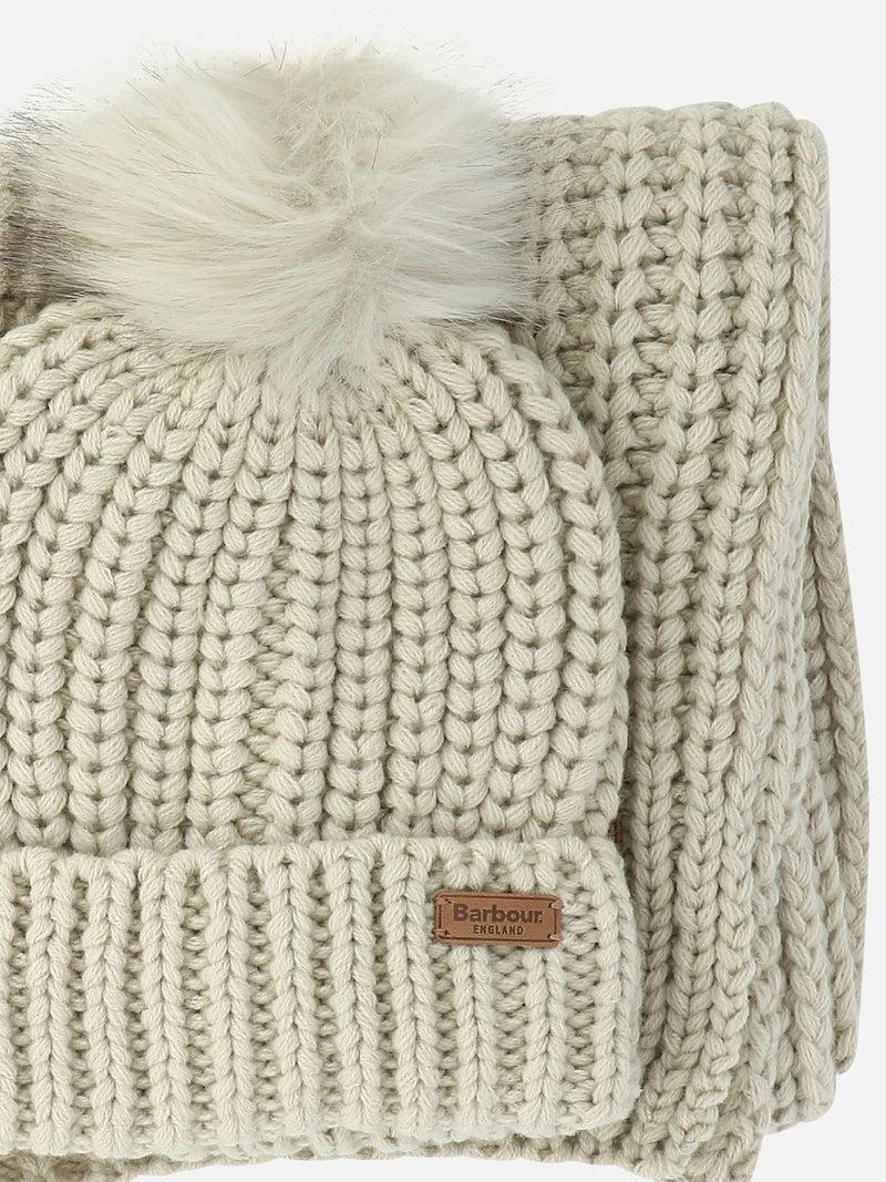 Vietti Barbour Set berretto e sciarpa "Saltburn" Prezzo basso