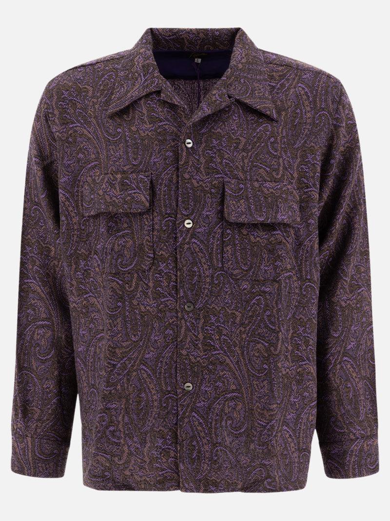 Vietti Needles Camicia in lana Paisley