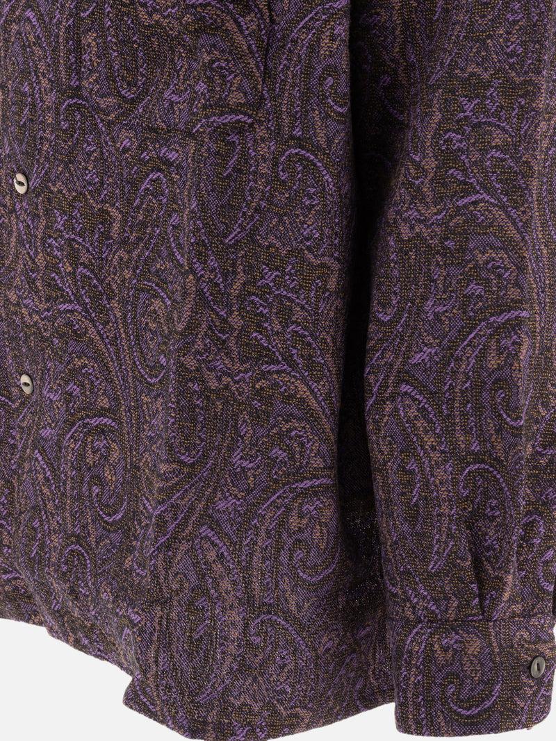 Vietti Needles Camicia in lana Paisley Novità