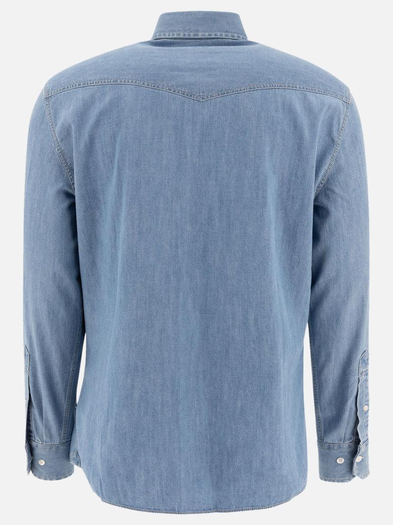 Vietti Brunello Cucinelli Camicia in denim stile western Outlet