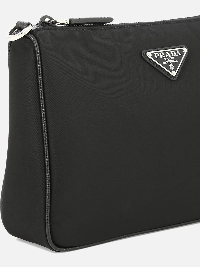 Vietti Prada Borsa a tracolla in Re-Nylon e Saffiano Offerte esclusive