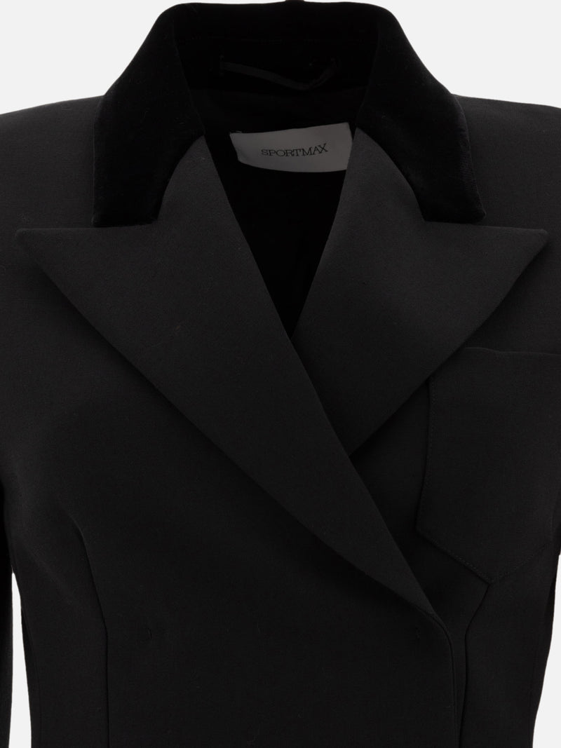Vietti Max Mara Sportmax Blazer sartoriale in lana tecnica Sconti VIP