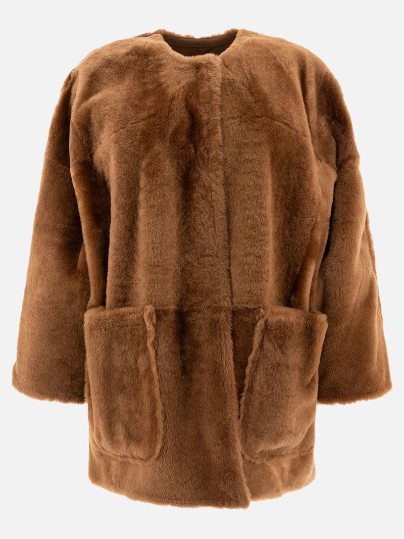 Vietti Max Mara Atelier Cappotto reversibile in shearling Lacon Rilascio limitato
