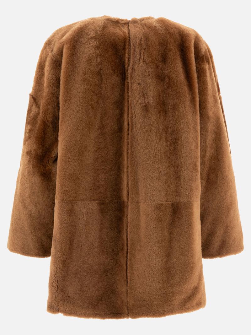 Vietti Max Mara Atelier Cappotto reversibile in shearling Lacon Rilascio limitato