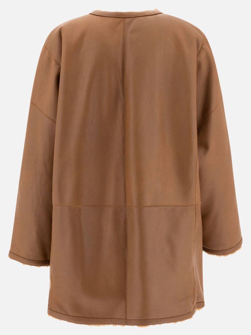 Vietti Max Mara Atelier Cappotto reversibile in shearling Lacon Rilascio limitato