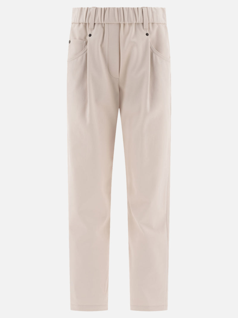 Vietti Brunello Cucinelli Pantaloni baggy "Shiny Bartack"