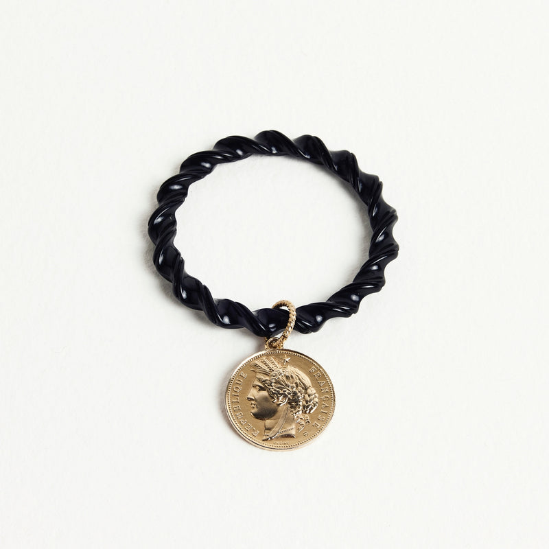 ALMALA BRACCIALE MONETA | NERO