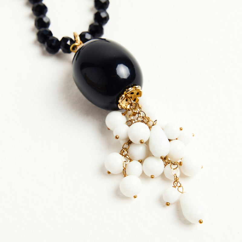 ALMALA COLLANA SCIARPA GRAPPOLO - BIANCO Convenienza