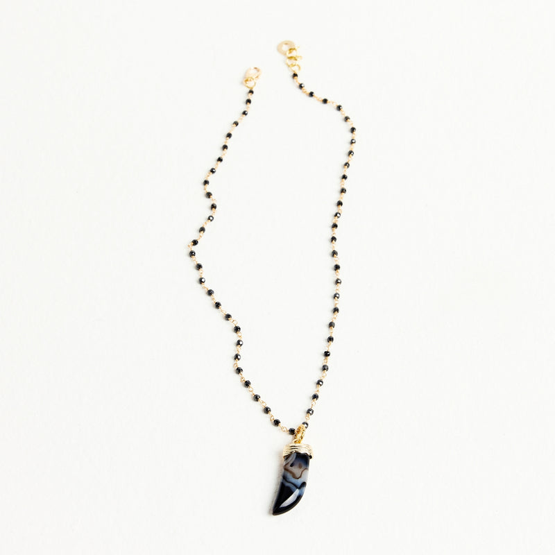 ALMALA COLLANA CORNO | NERO Vendita Calda