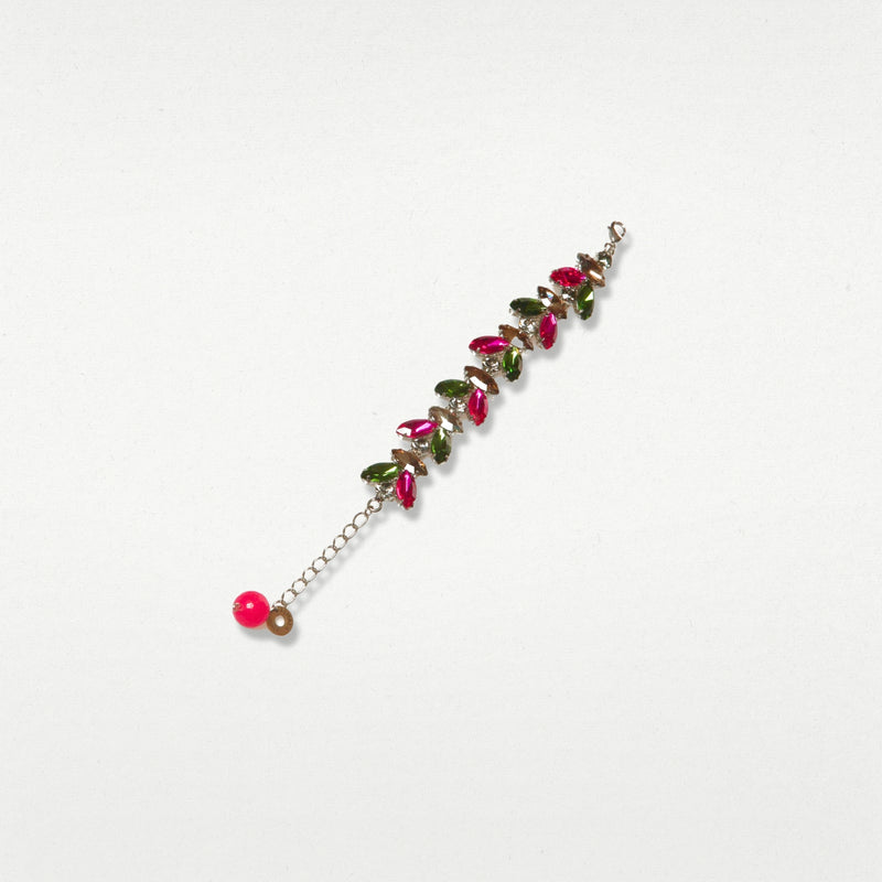 ALMALA BRACCIALE FIORE STRASS | FUCSIA Italy