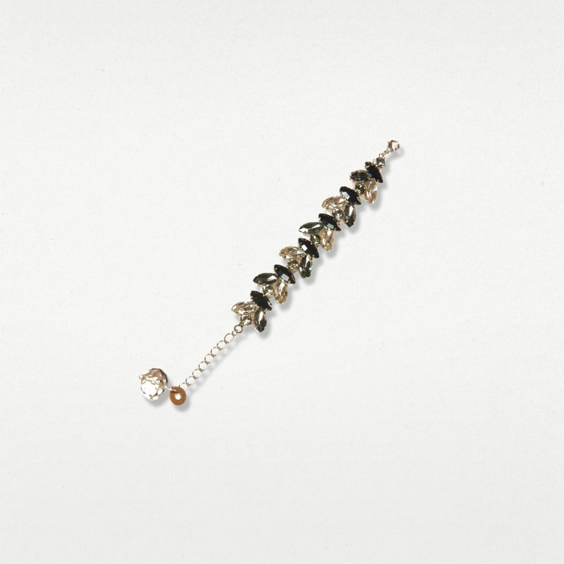ALMALA BRACCIALE FIORE STRASS | NERO Nuovo