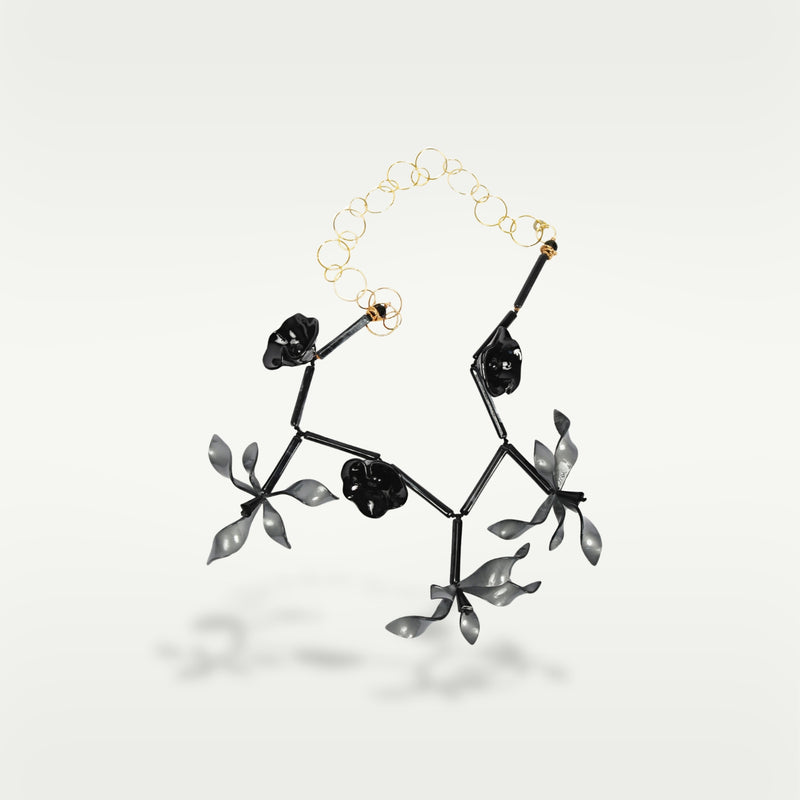 ALMALA COLLANA FIORE ACETATE | NERO Promozione