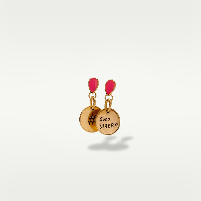 ALMALA ORECCHINO #SENTIMENT | FUCSIA Spedizione Gratuita