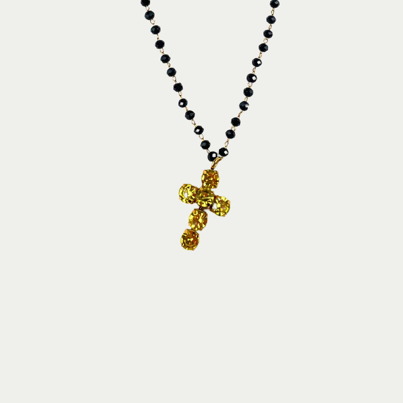 ALMALA GIROCOLLO STRASS | GIALLO Negozio