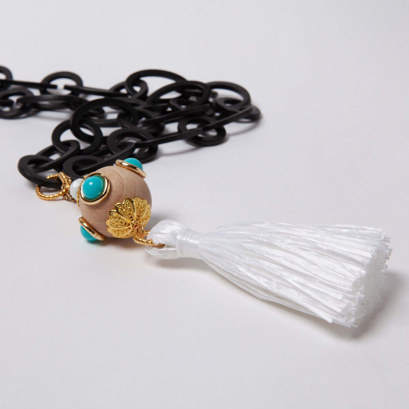 ALMALA COLLANA NAPPA BLACK & WHITE | BIANCO Affare Del Giorno