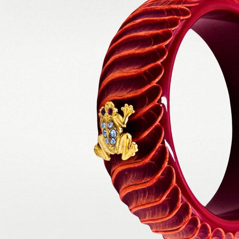 ALMALA BRACCIALE ACETATE FROG | MATTONE SCURO I Più Venduti
