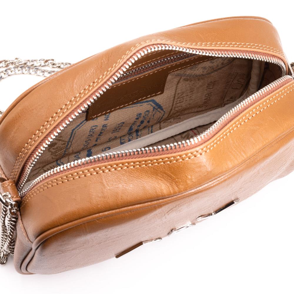 Alv by alviero martini Borsa a tracolla in pelle con stampa – ALVBT300X Pezzi Unici