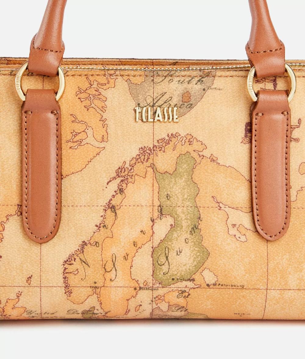 Alviero martini 1a classe Geo Classic borsa a mano con tracolla a nastro Presa