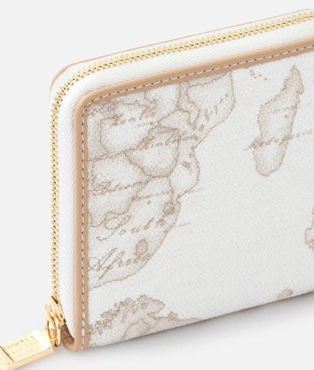 Alviero martini 1a classe Geo White portafoglio ziparound piccolo Qualità Garantita