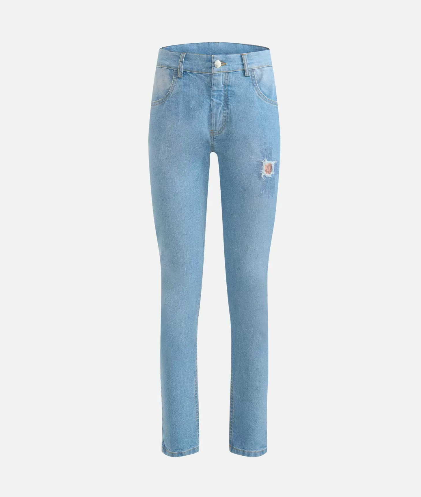 Alviero martini 1a classe Jeans slim in denim stretch trattato con dettaglio Geo Classic Blu Beach Prezzo Ridotto