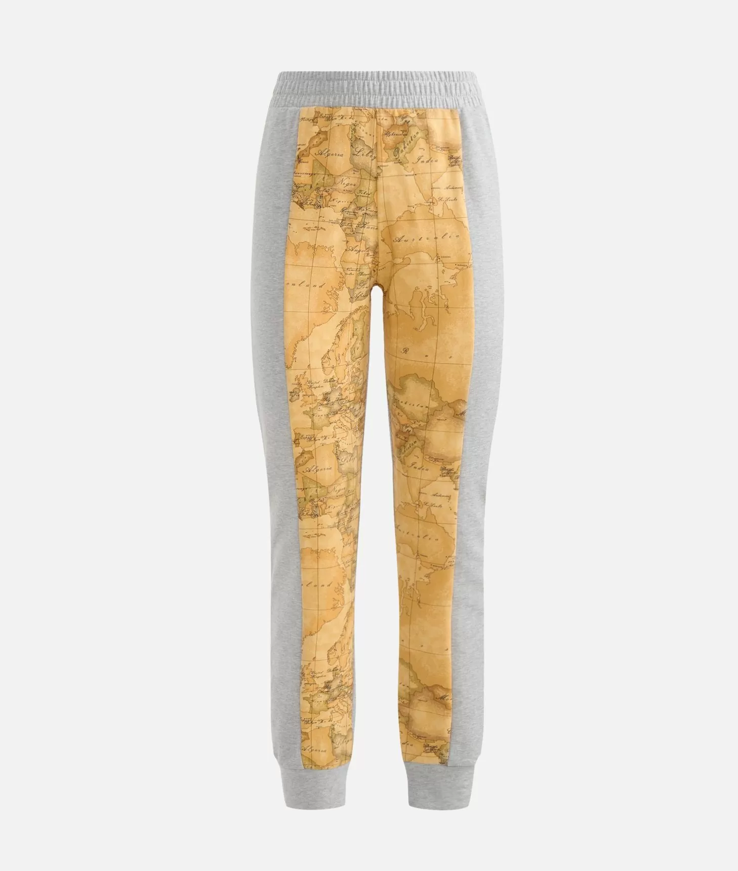 Alviero martini 1a classe Pantaloni in felpa garzata stretch con intarsio Geo Classic Grigi Convenienza