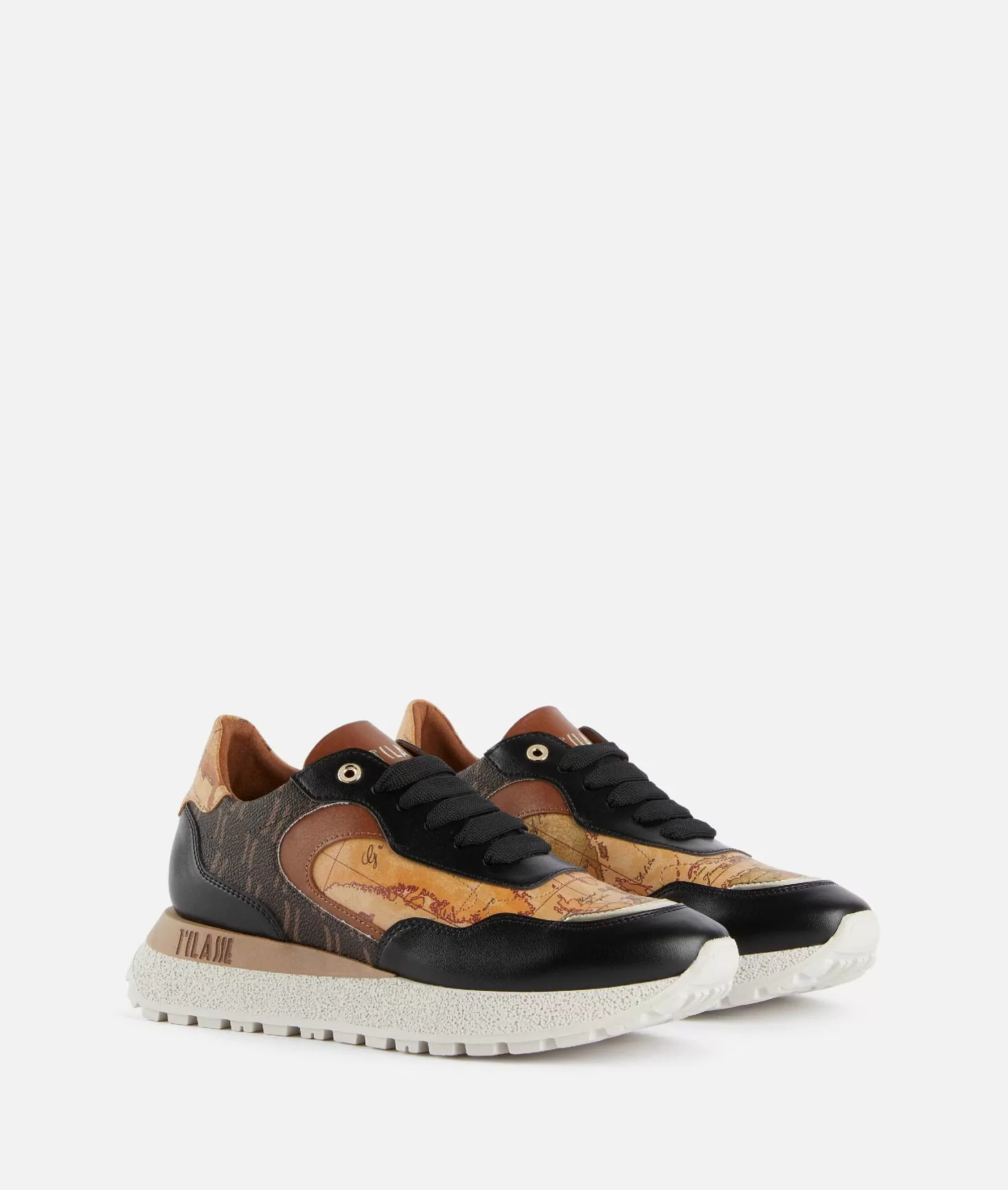 Alviero martini 1a classe Running in tessuto Monogram 1C ed eco nappa Geo Classic Nere Online
