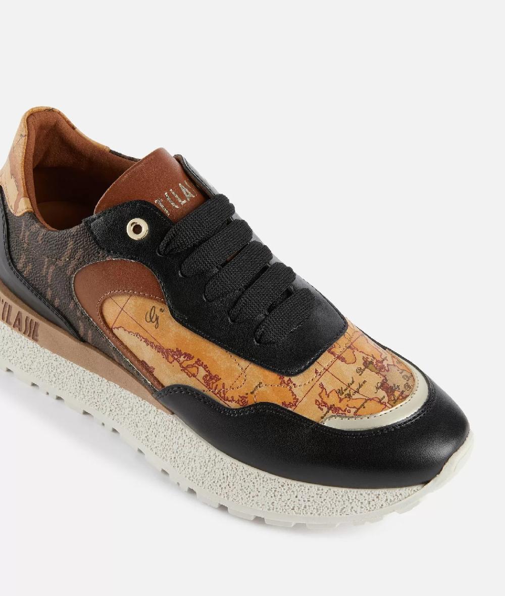Alviero martini 1a classe Running in tessuto Monogram 1C ed eco nappa Geo Classic Nere Online