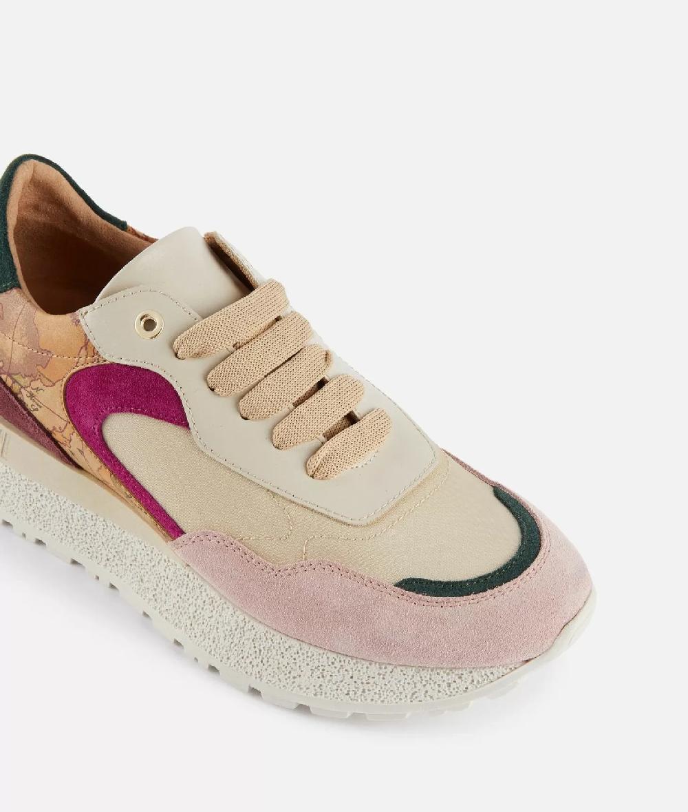 Alviero martini 1a classe Running in pelle scamosciata con mix materico Multicolor Outlet