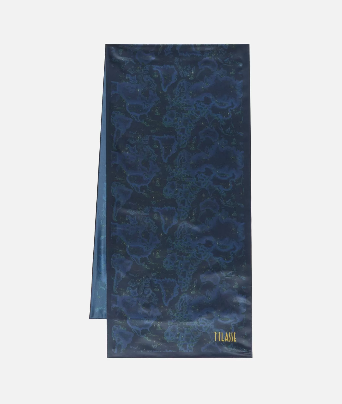 Alviero martini 1a classe Sciarpa Geo Midnight 45 x 180 Blu Notte Vendita Economica
