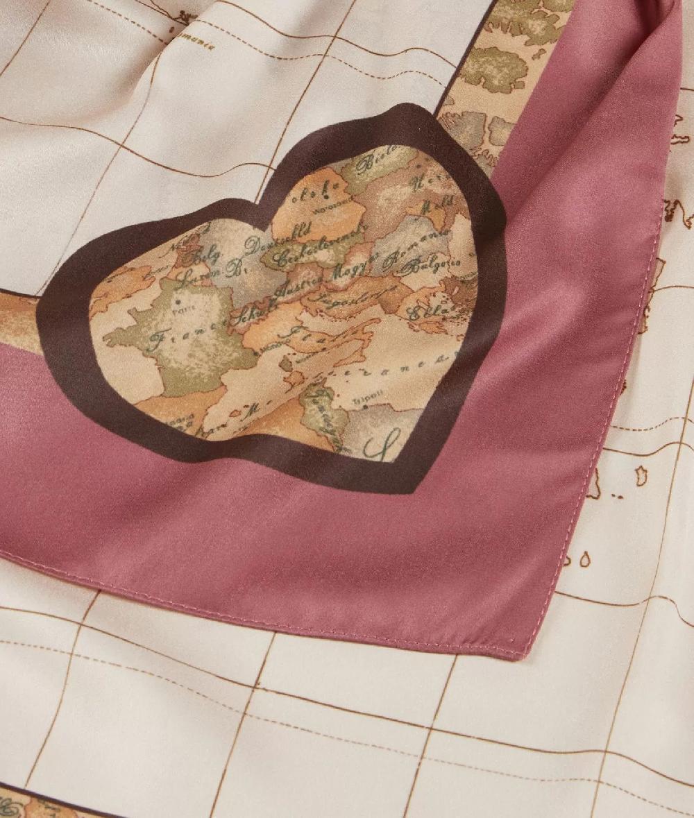 Alviero martini 1a classe Foulard Geo Cuori 90x90 Rosa Fard Vendite Flash