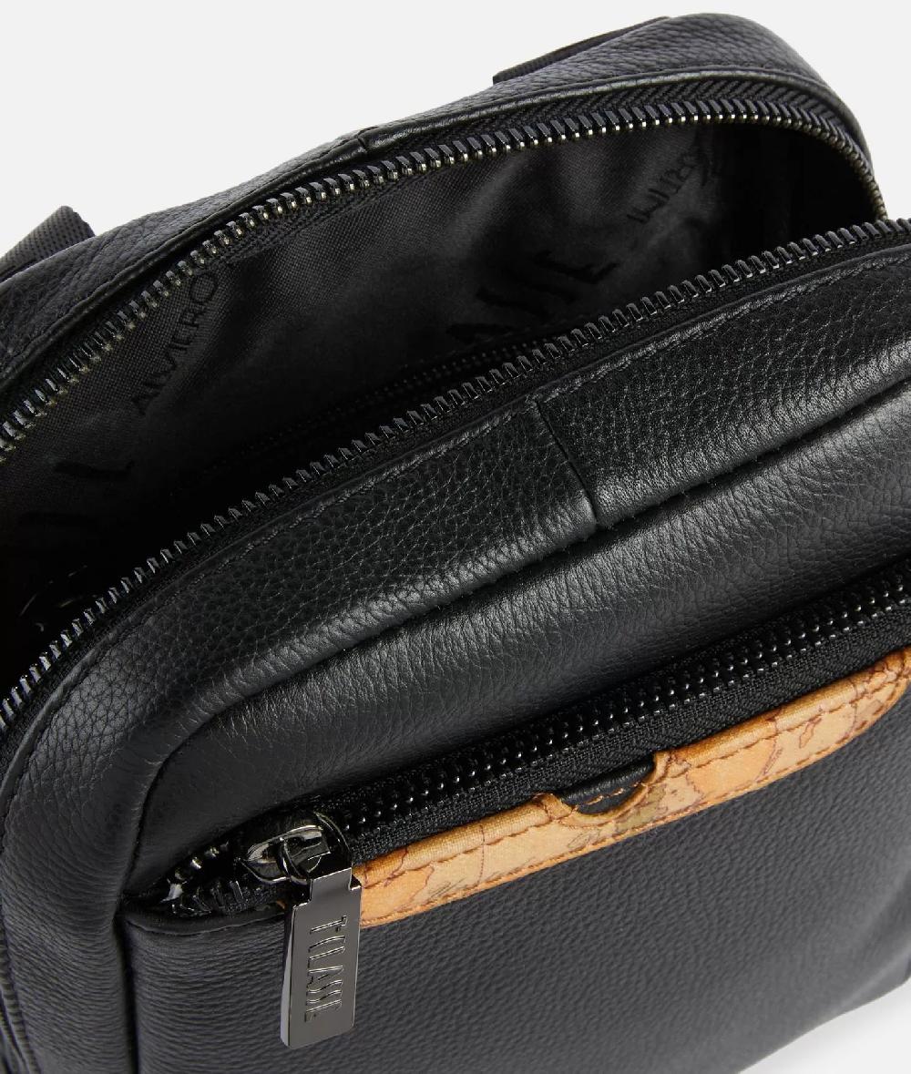 Alviero martini 1a classe Beta Leather bandoliera piccola Nera Affare Del Giorno