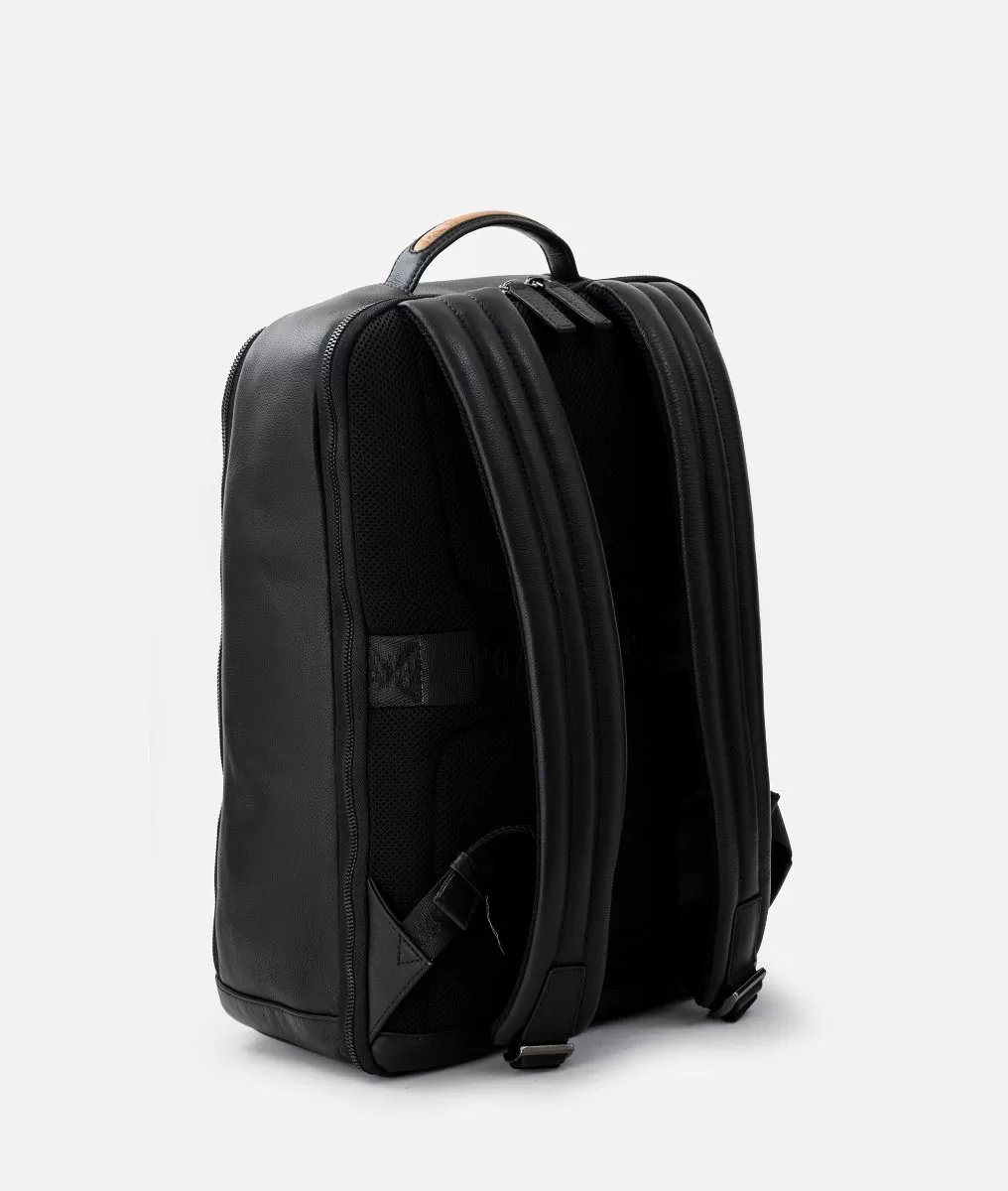 Alviero martini 1a classe Zaino da lavoro in pelle Nero Offerte