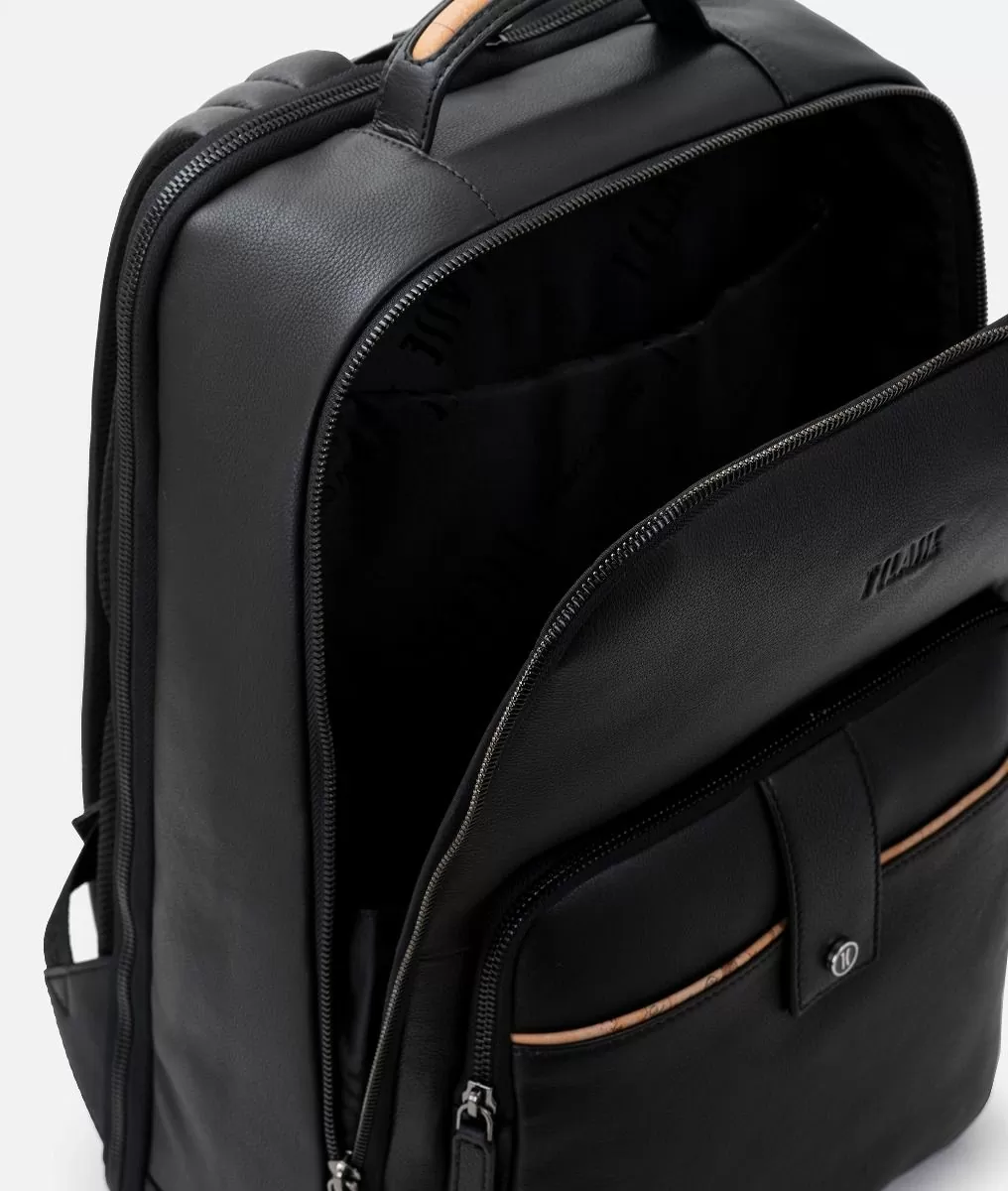 Alviero martini 1a classe Zaino da lavoro in pelle Nero Offerte