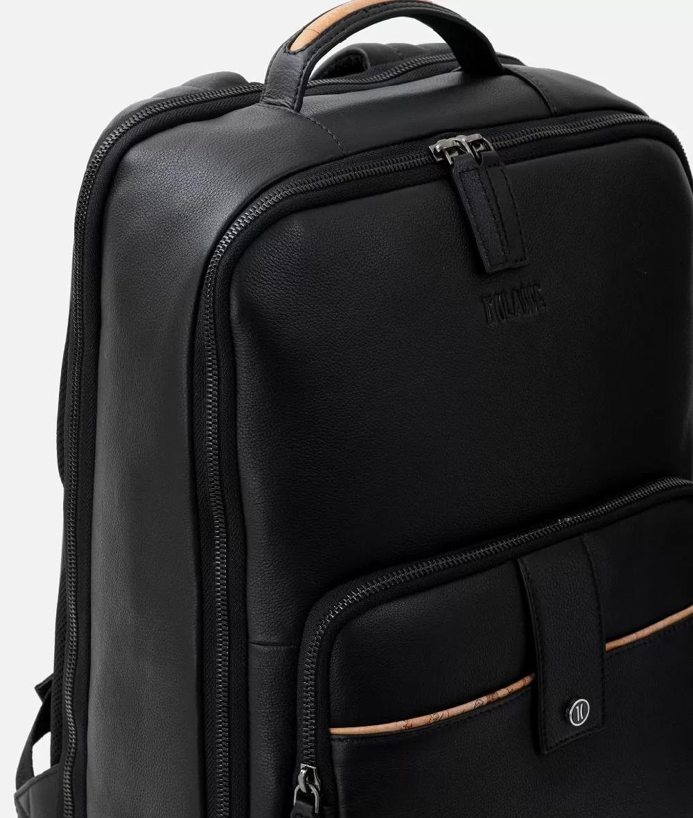 Alviero martini 1a classe Zaino da lavoro in pelle Nero Offerte