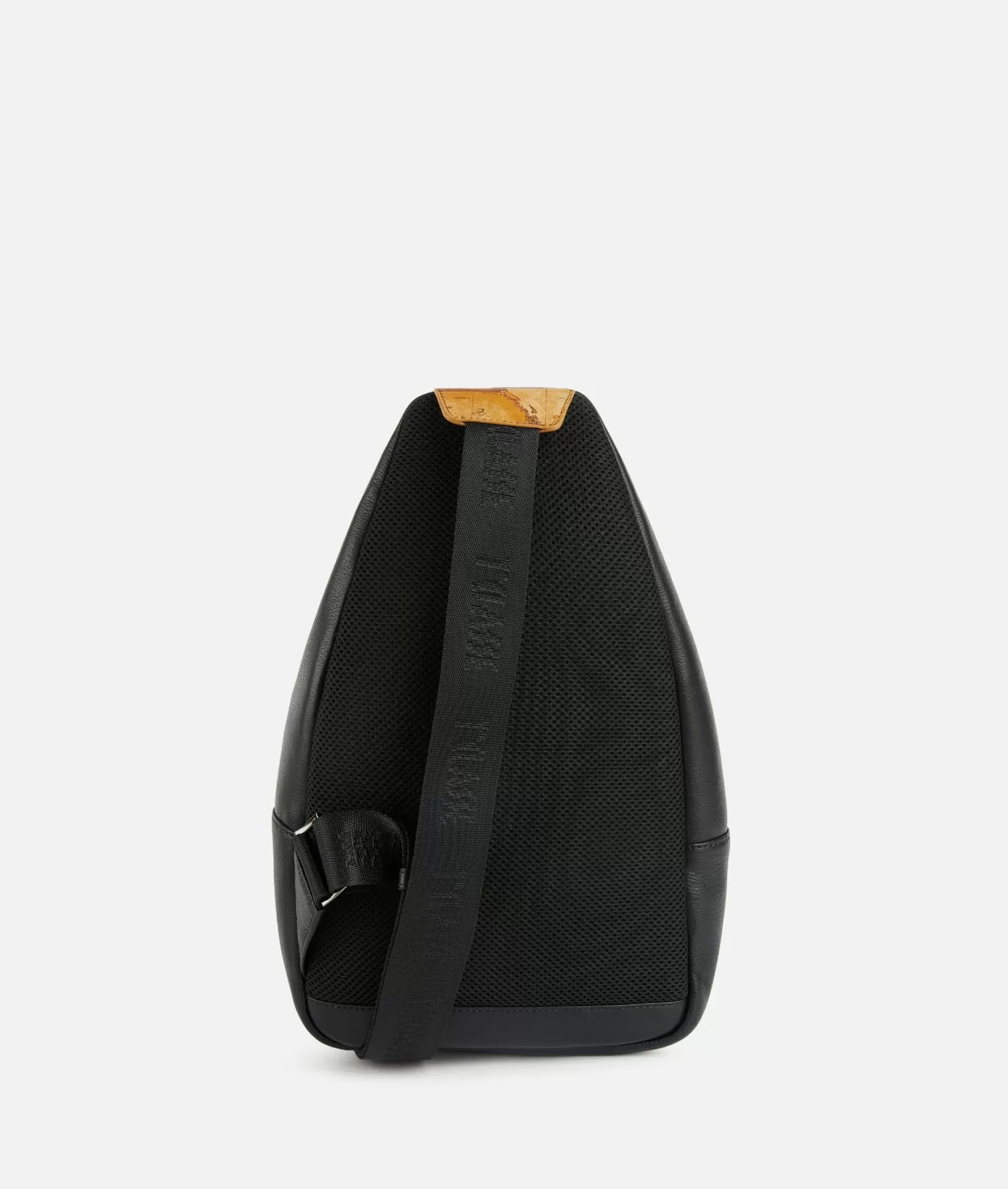 Alviero martini 1a classe Zaino monospalla in pelle Nero Saldi Di Fabbrica