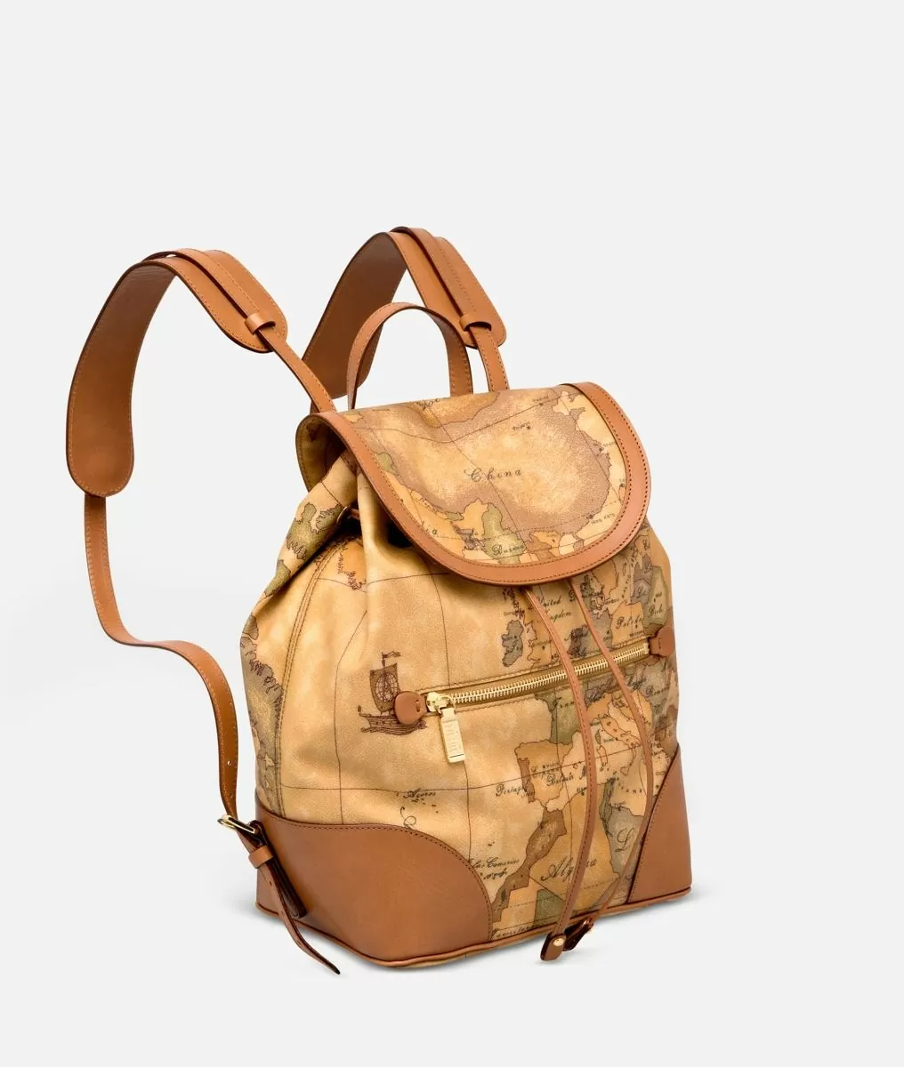 Alviero martini 1a classe Geo Classic Zaino con angoli in pelle Negozio
