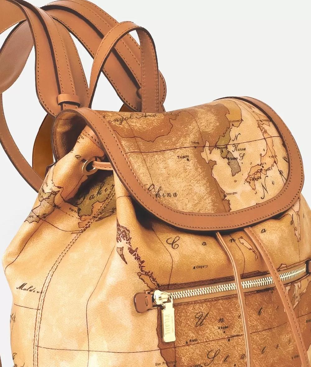 Alviero martini 1a classe Geo Classic Zaino con angoli in pelle Negozio