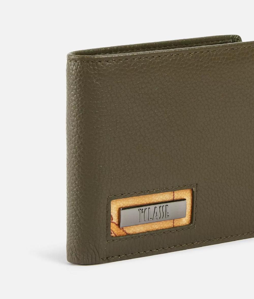 Alviero martini 1a classe Beta Leather portafoglio piccolo Verde Militare In Linea